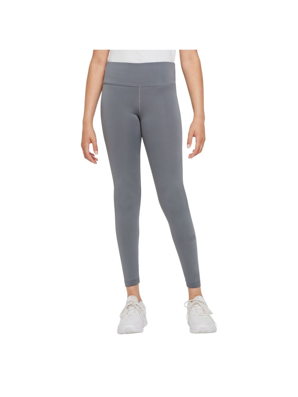 Unbranded Girls Light Gray Stretch Leggings Youth Size Small-Medium